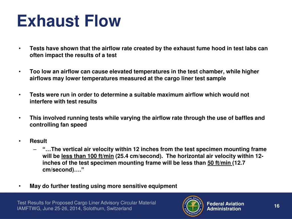 exhaust flow