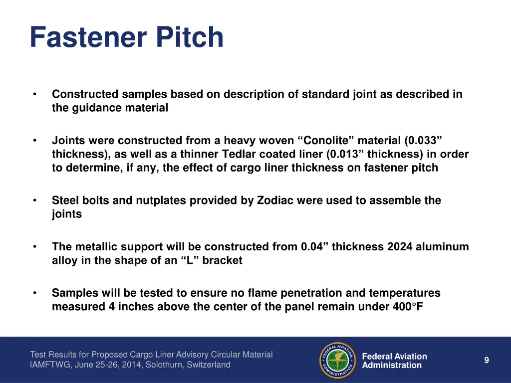 fastener pitch 1