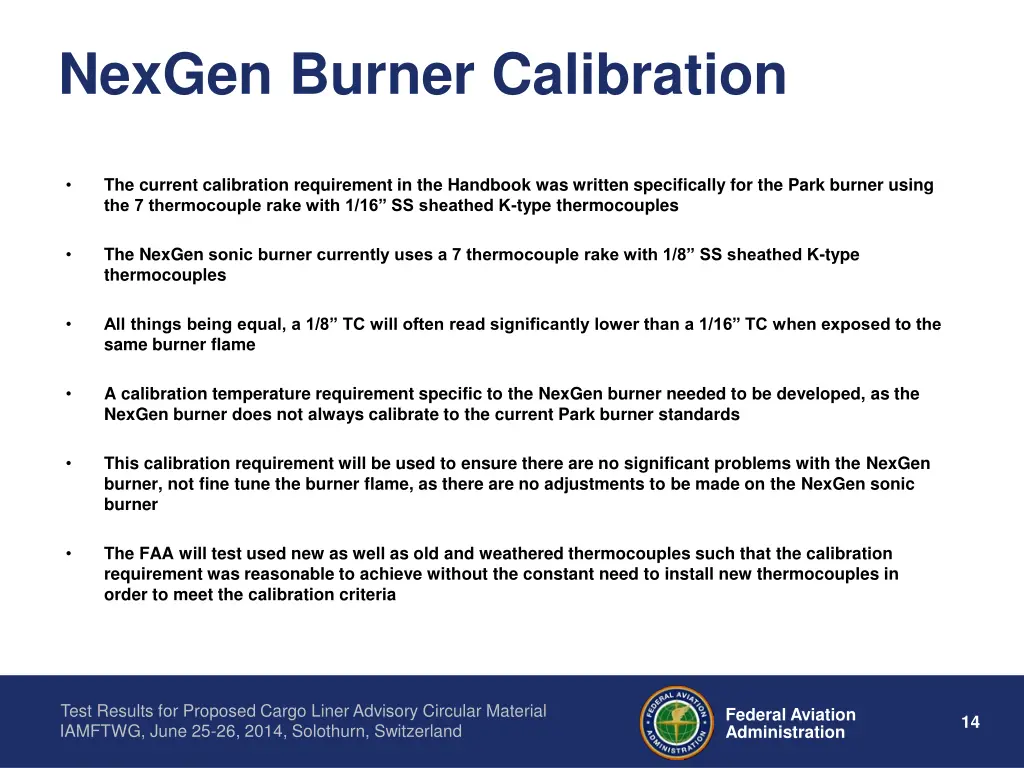 nexgen burner calibration