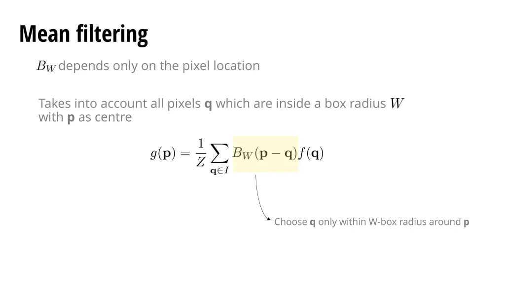 mean filtering 1