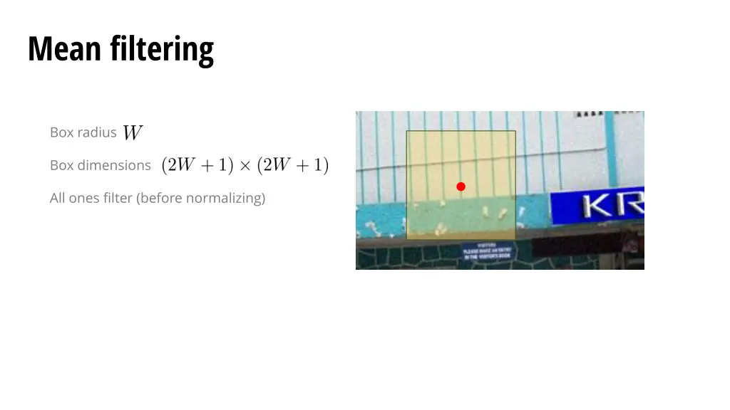 mean filtering 2