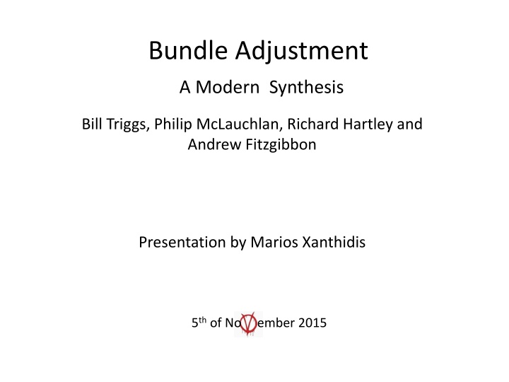 bundle adjustment
