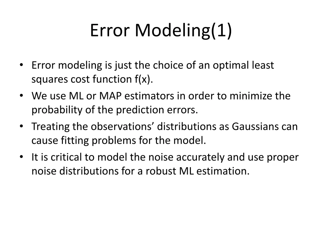 error modeling 1