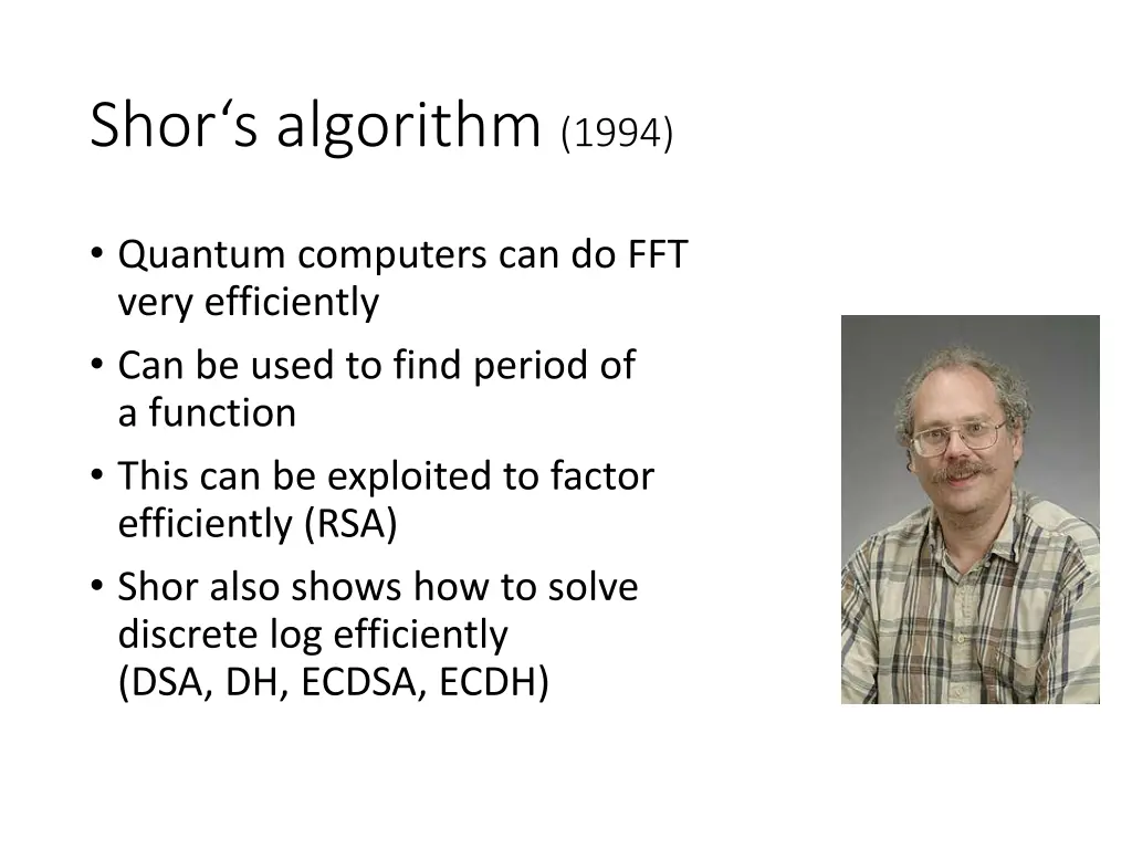 shor s algorithm 1994