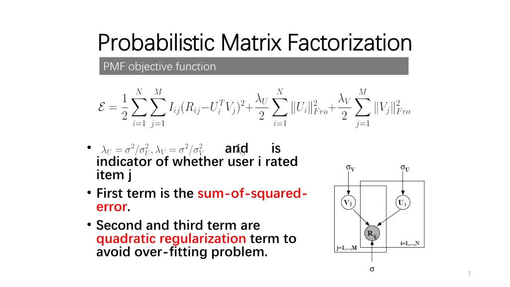 probabilistic probabilistic matrix pmf objective