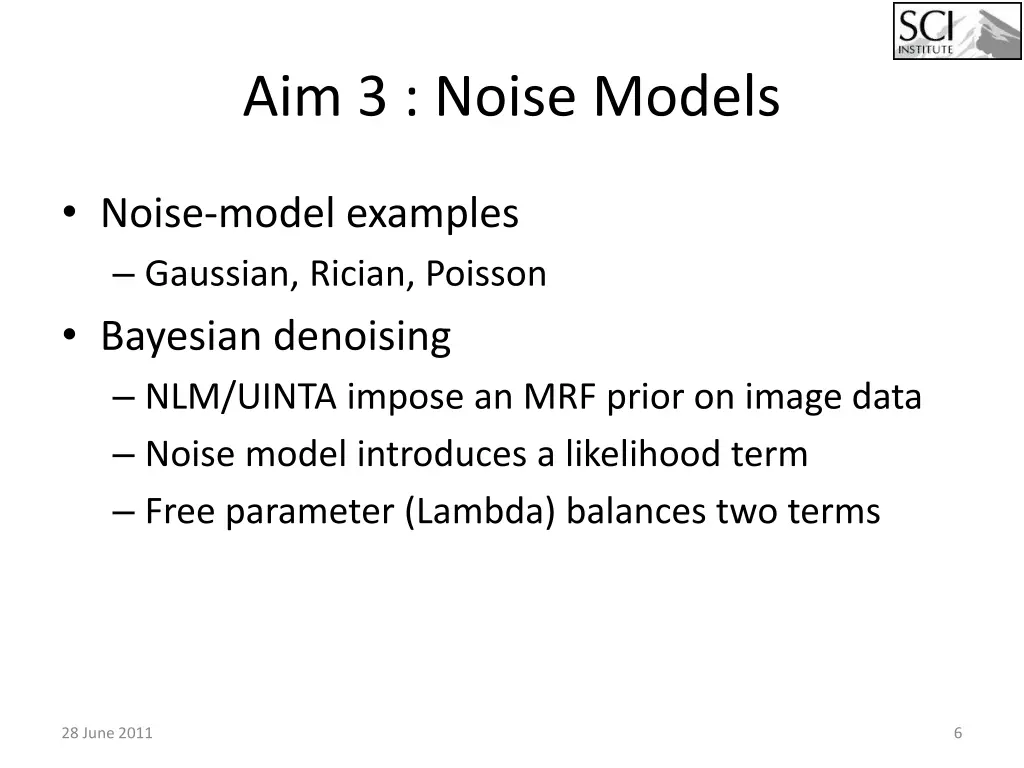 aim 3 noise models