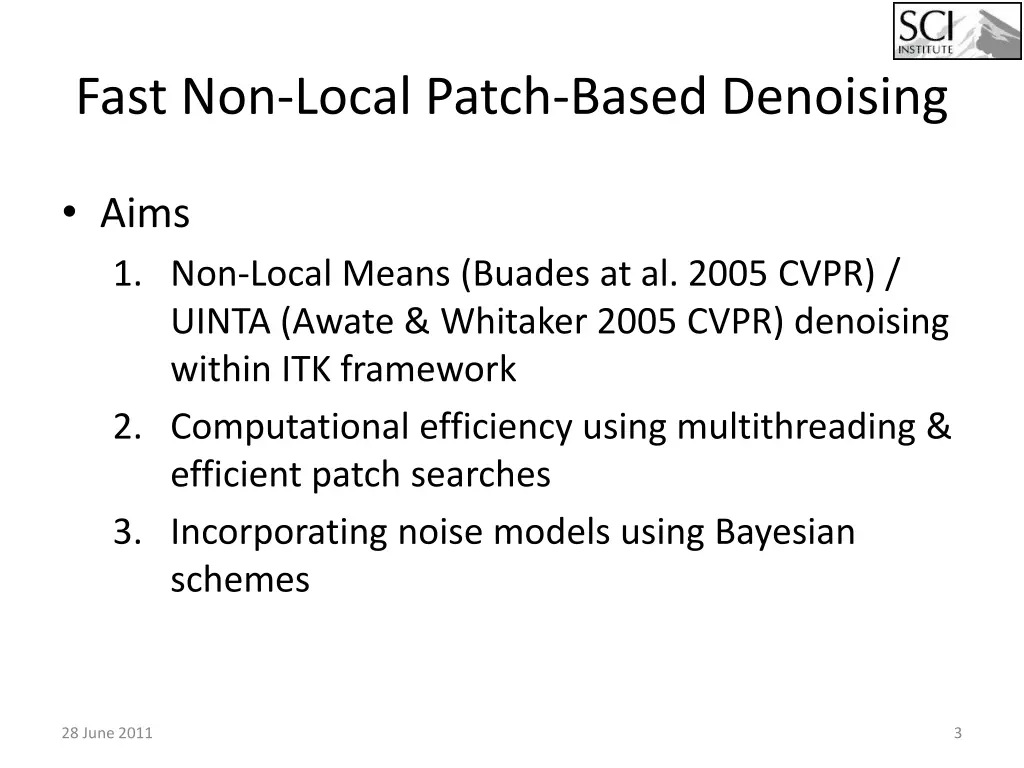 fast non local patch based denoising 1