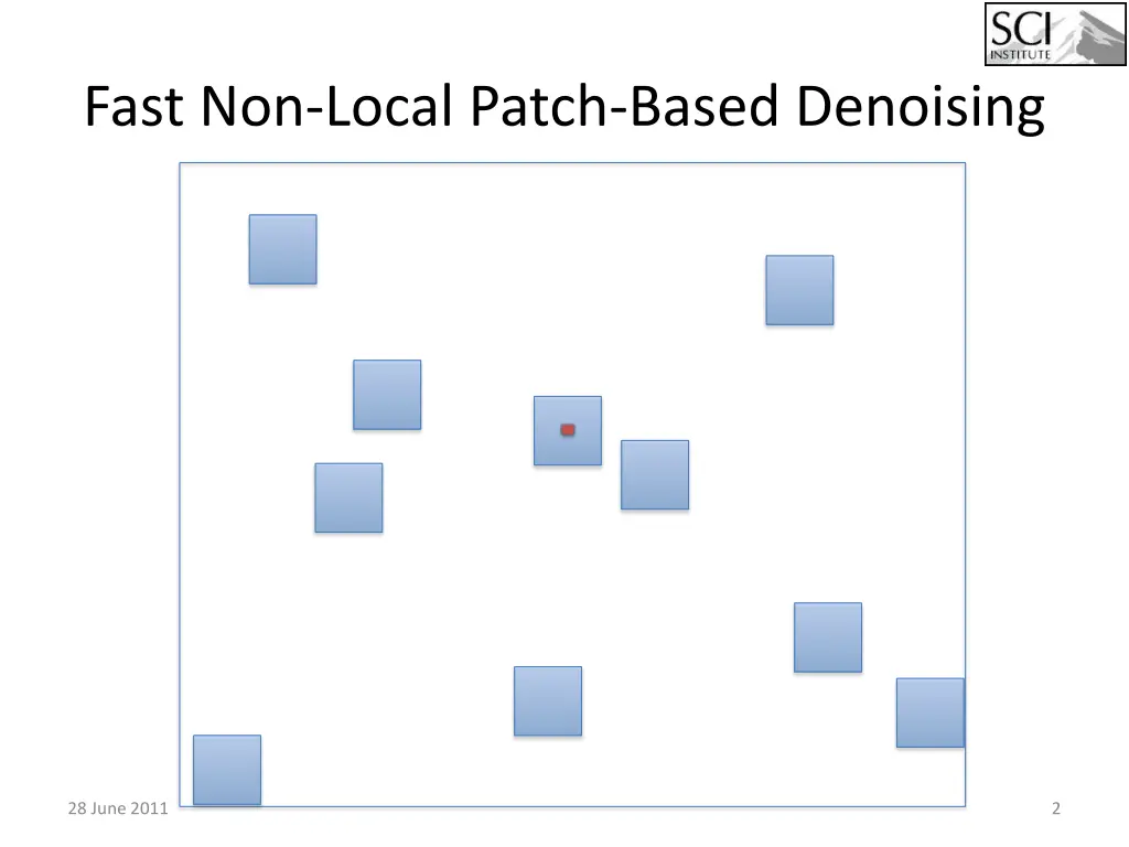 fast non local patch based denoising