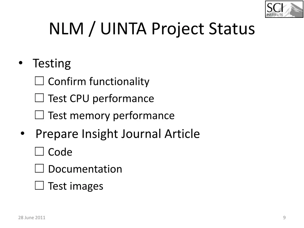 nlm uinta project status 2