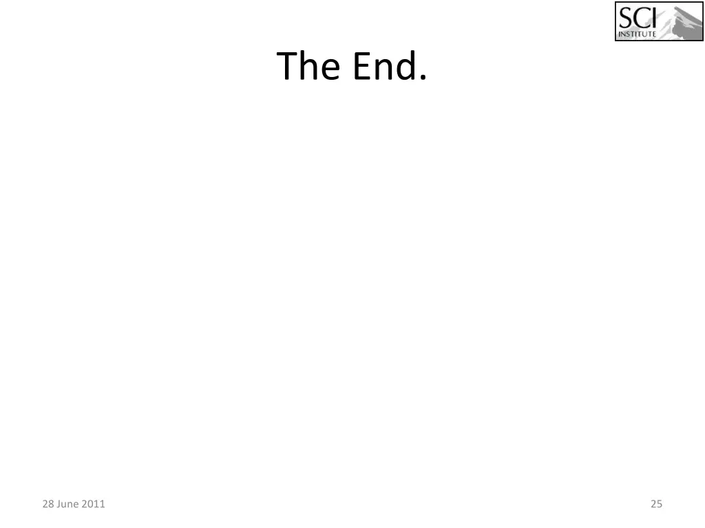 the end
