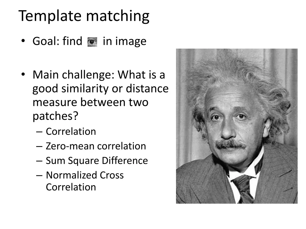 template matching