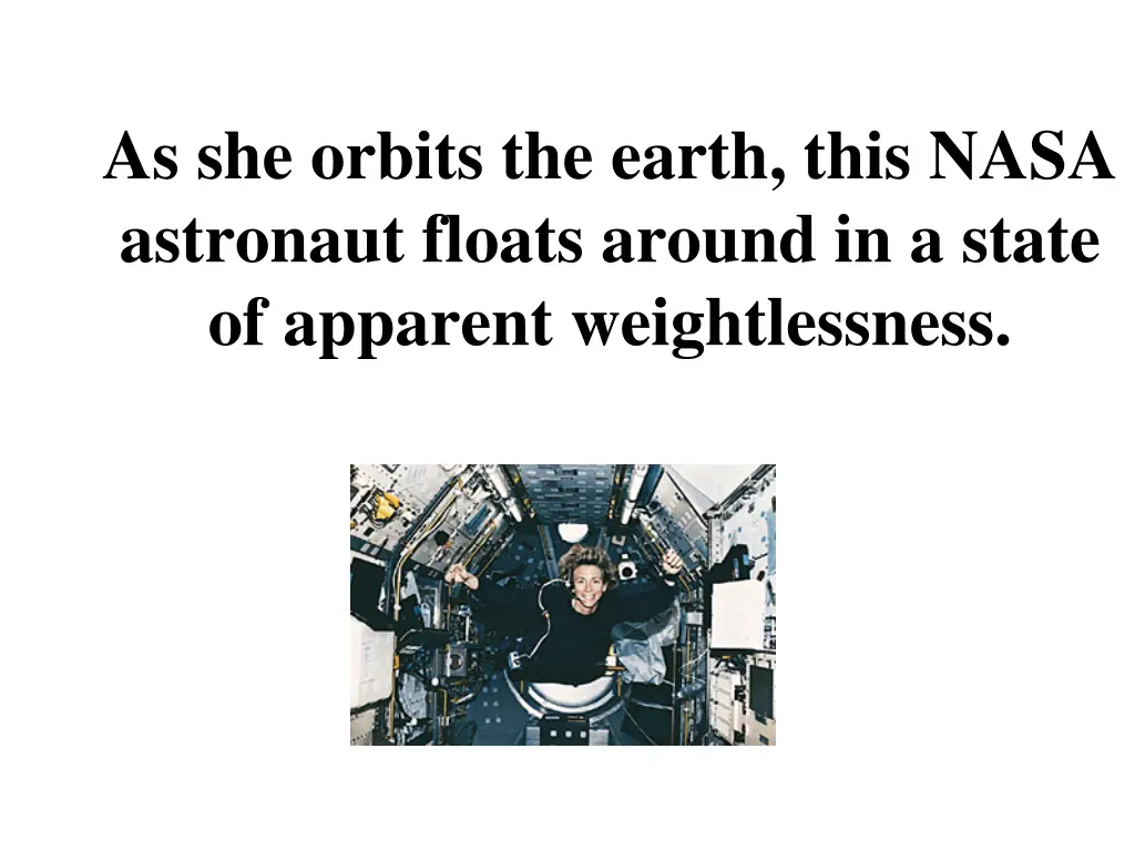 as she orbits the earth this nasa astronaut