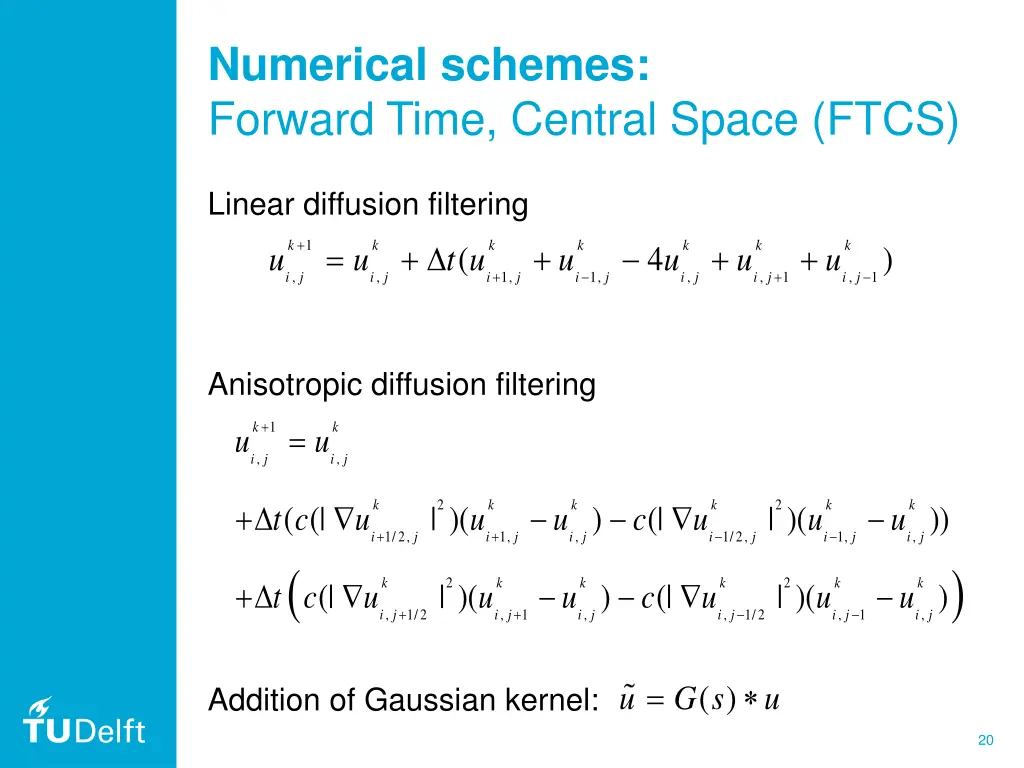 numerical schemes forward time central space ftcs 3