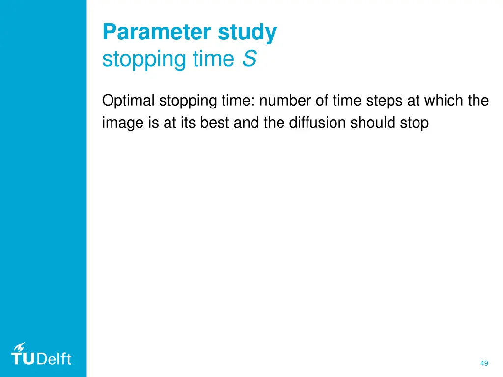 parameter study stopping time s