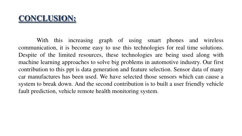 conclusion