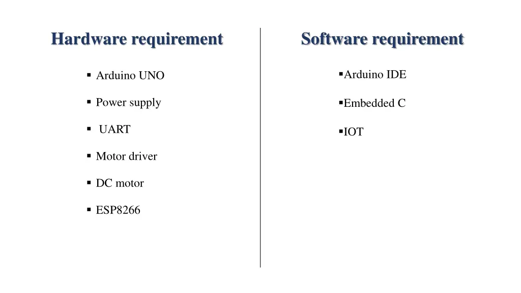 hardware requirement software requirement