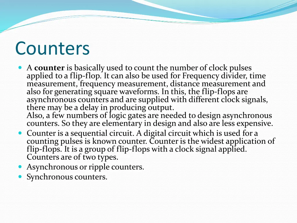 counters