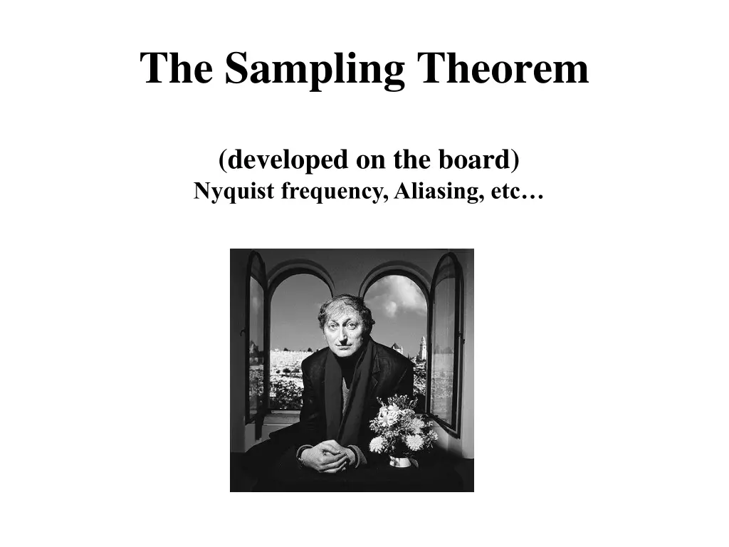 the sampling theorem