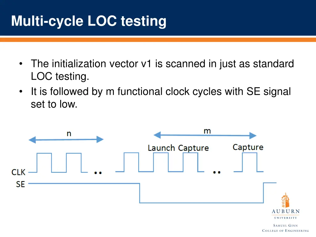 multi cycle loc testing