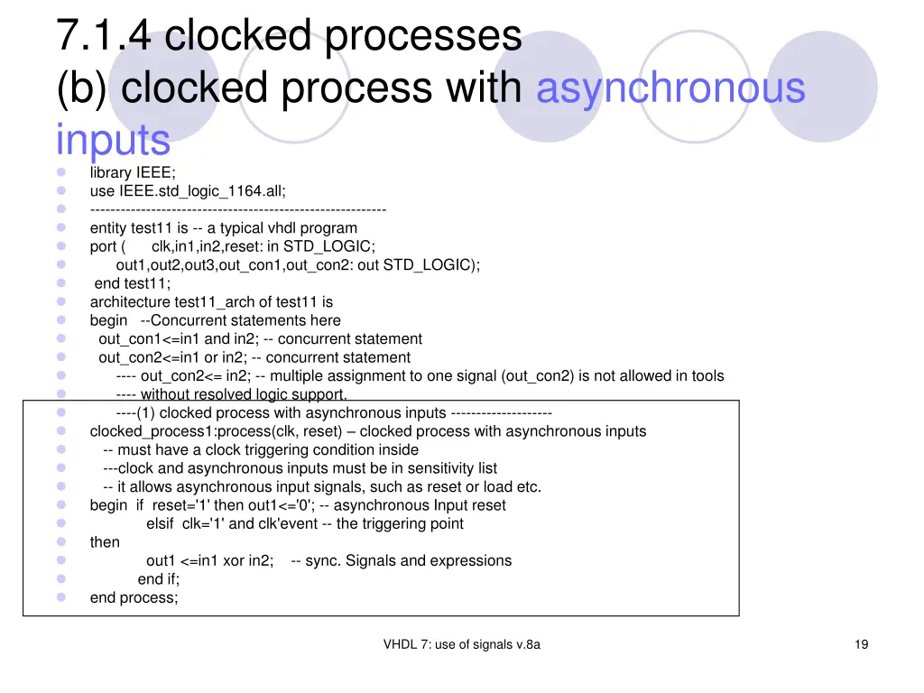 7 1 4 clocked processes b clocked process with 1