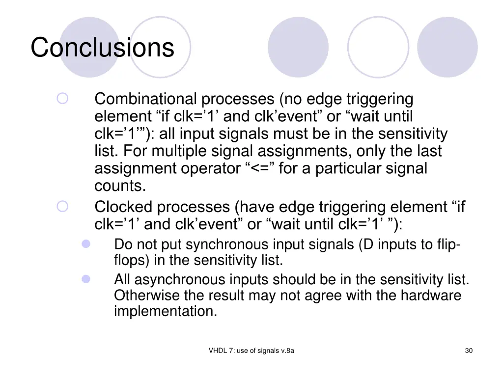 conclusions