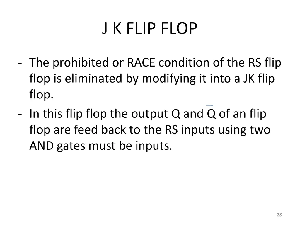 j k flip flop