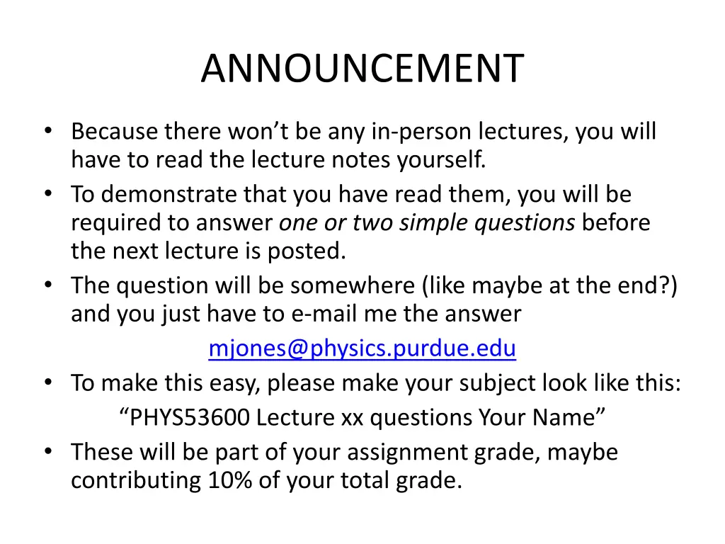 announcement 1