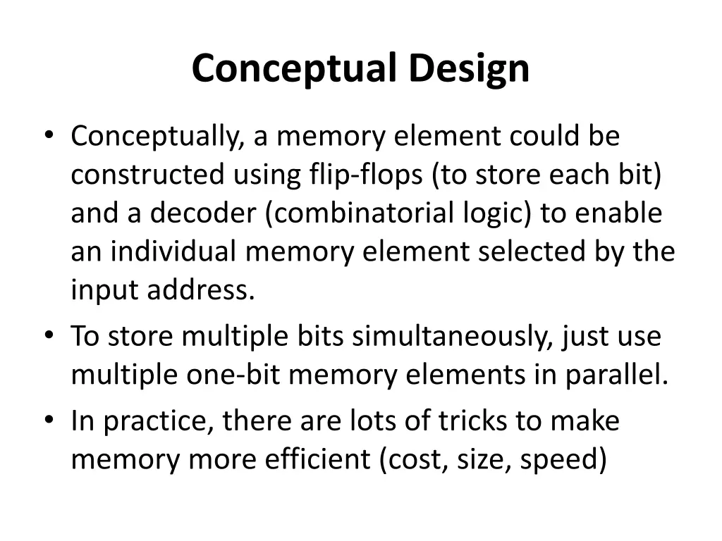 conceptual design