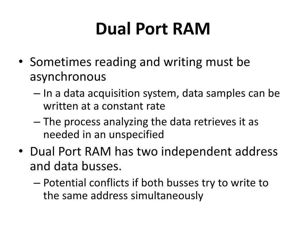 dual port ram