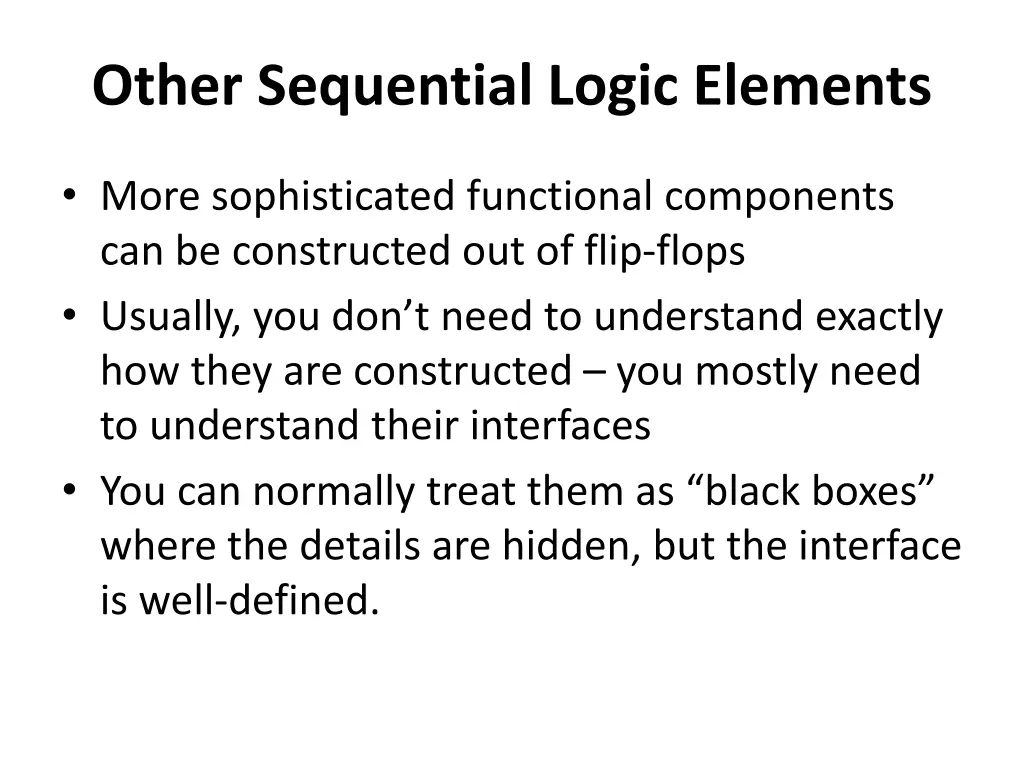 other sequential logic elements