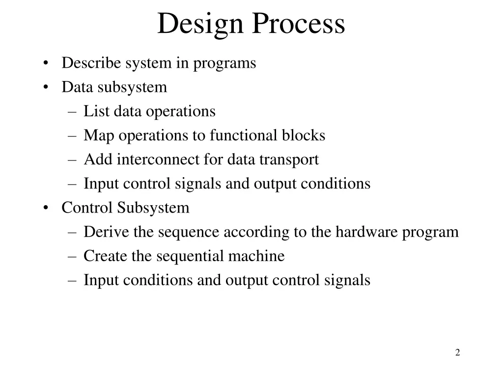 design process