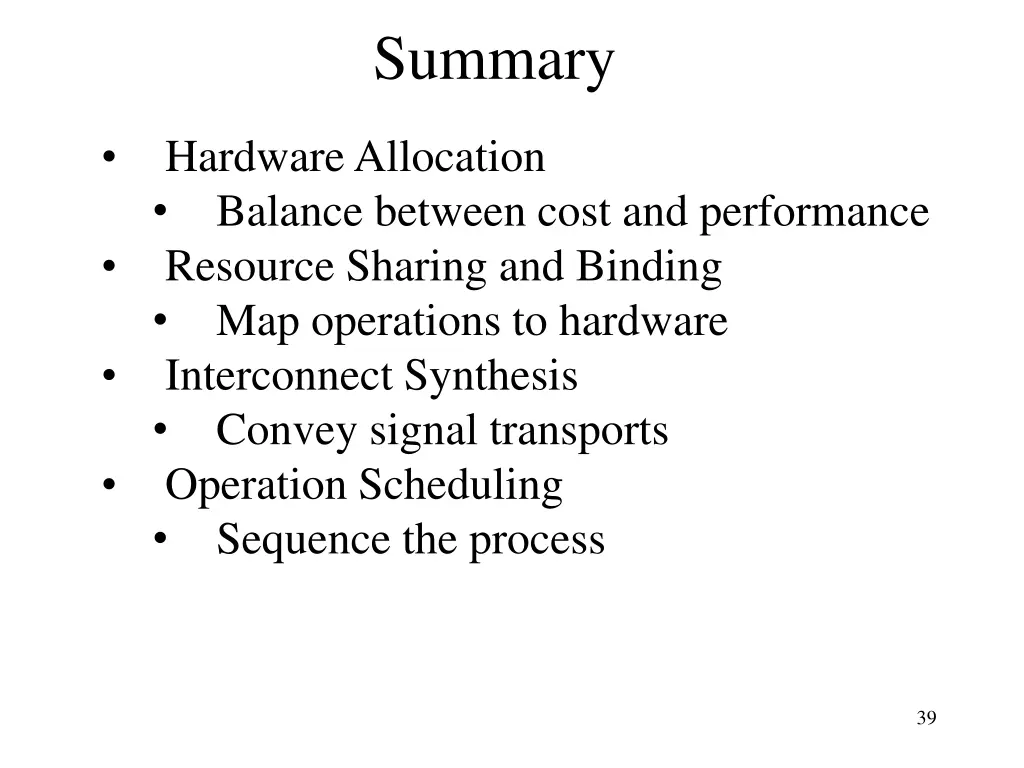 summary