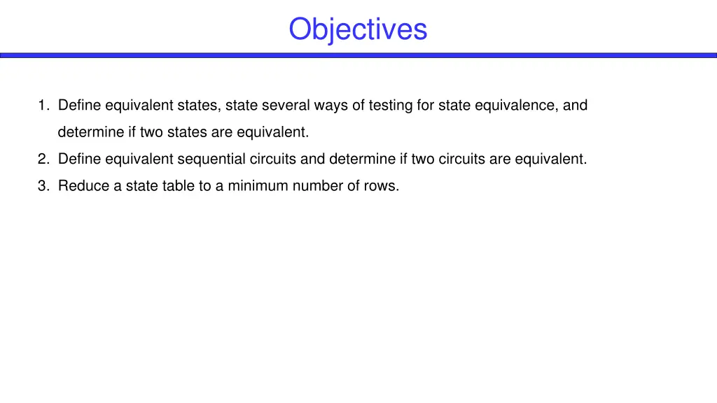 objectives 2