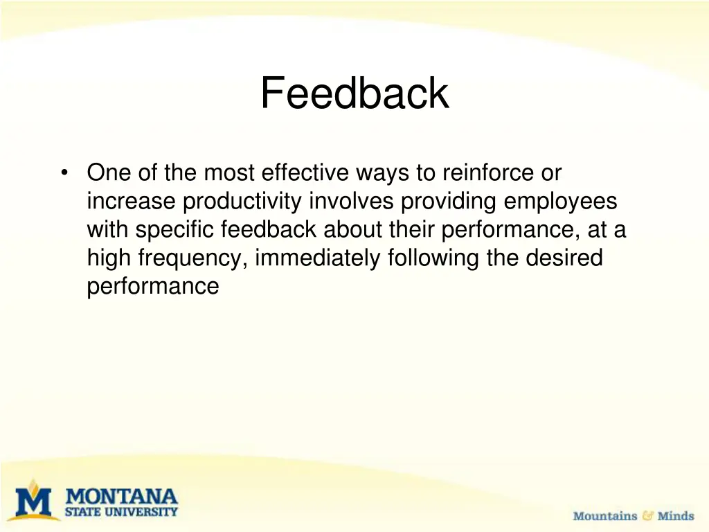 feedback