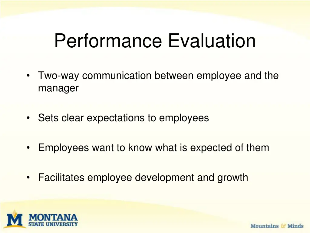 performance evaluation 1