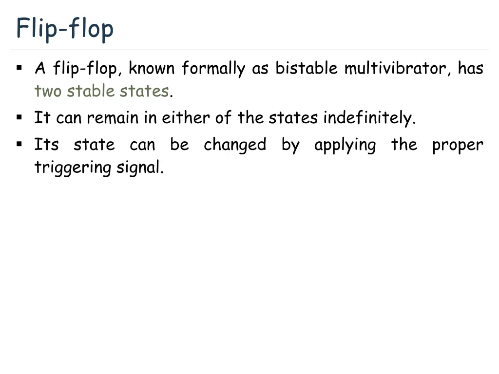 flip flop