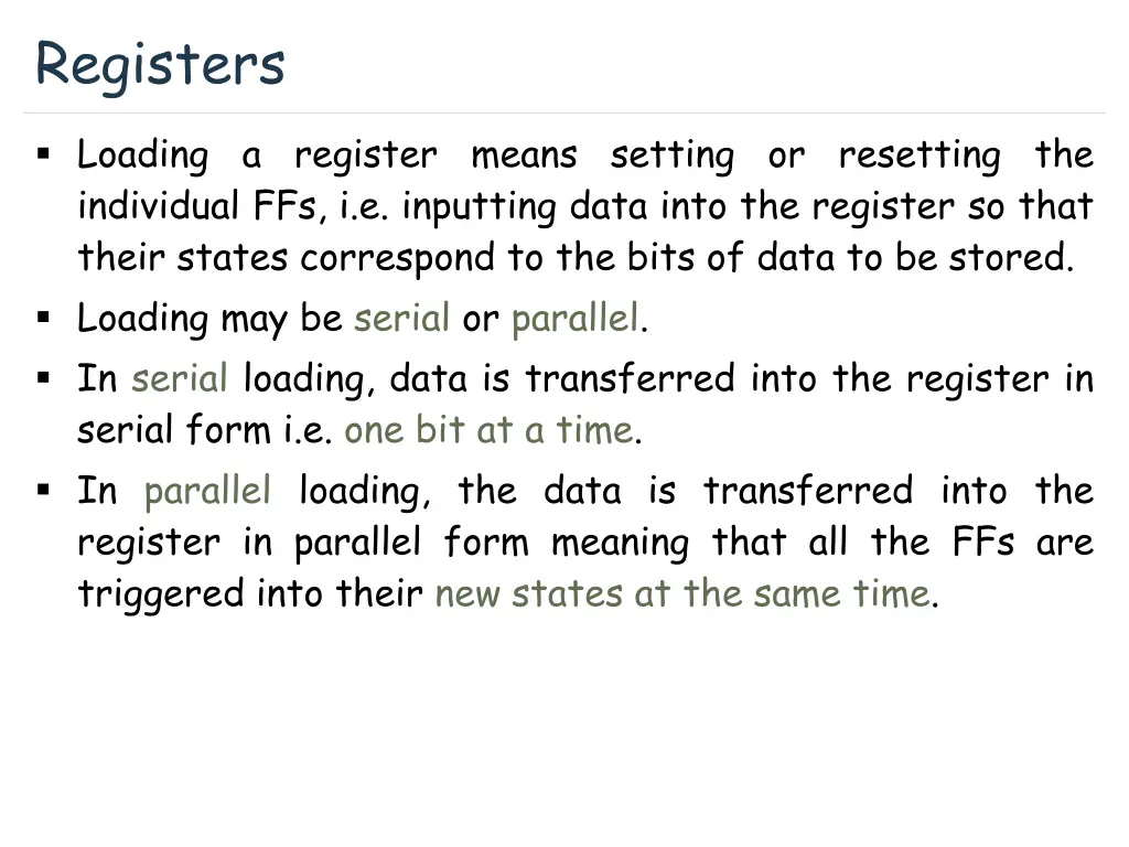 registers