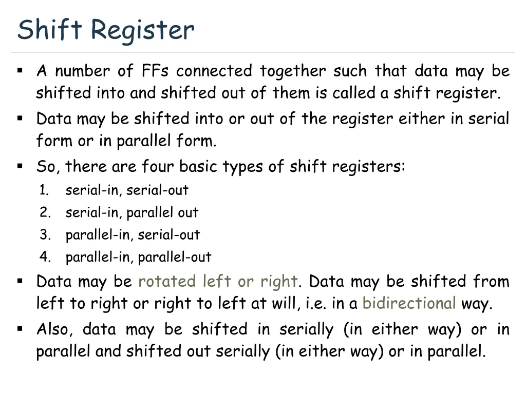 shift register
