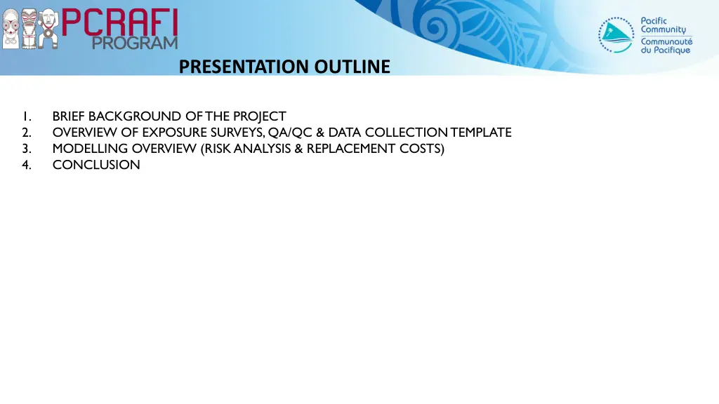 presentation outline