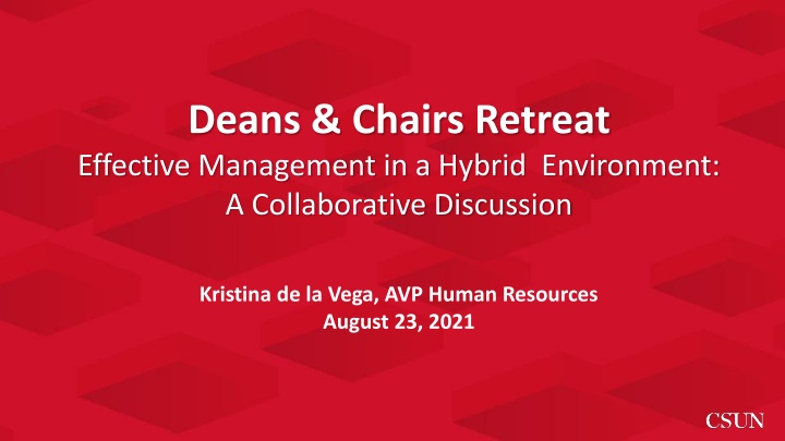 deans chairs retreat effective management