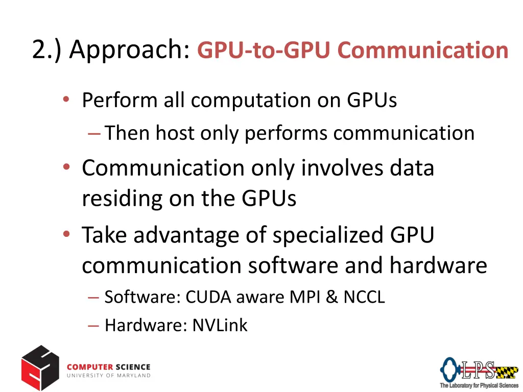 2 approach gpu to gpu communication
