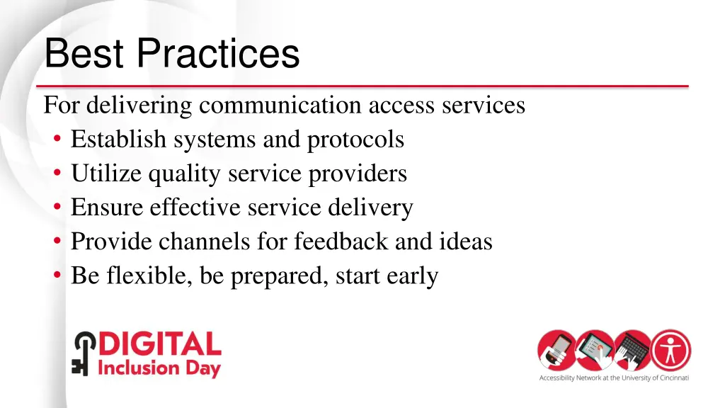 best practices