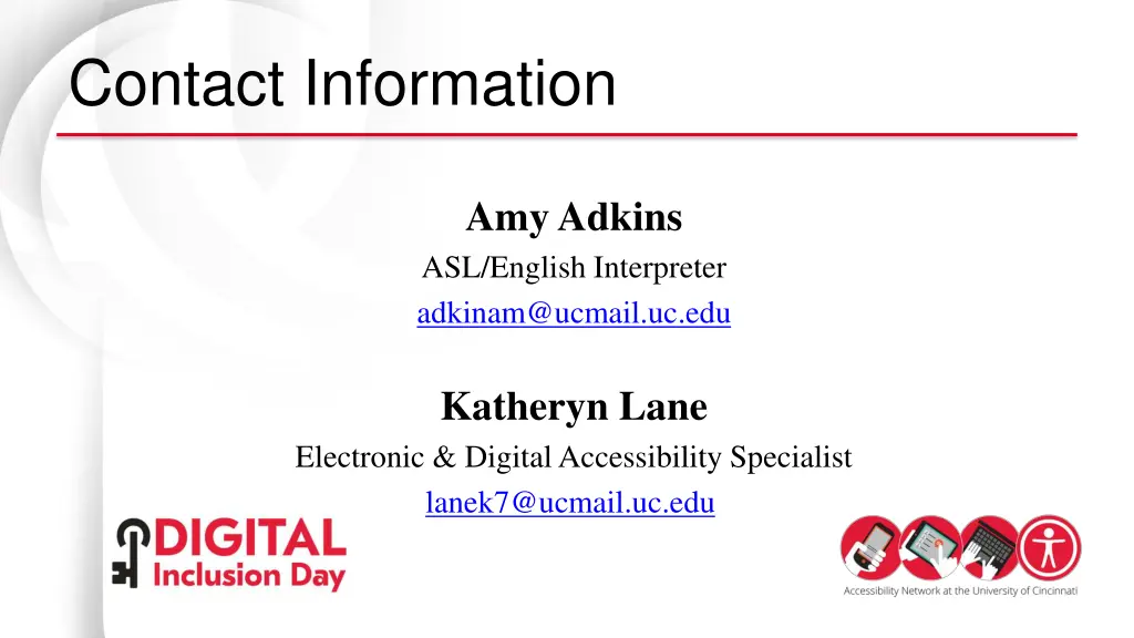 contact information