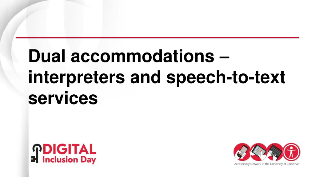dual accommodations interpreters and speech
