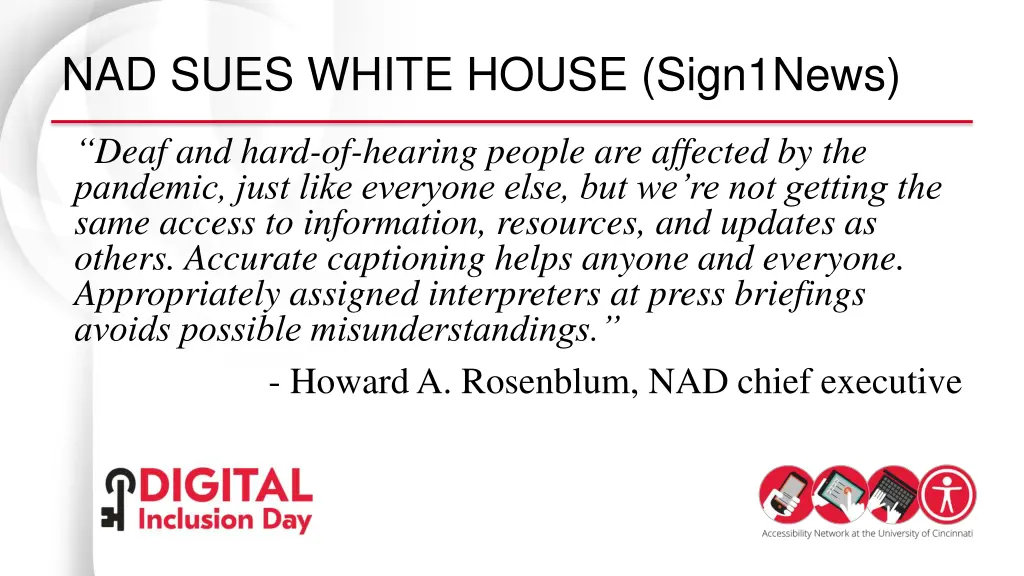 nad sues white house sign1news