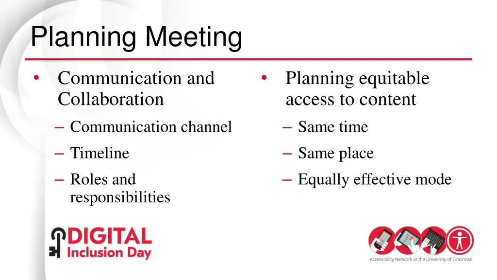 planning meeting