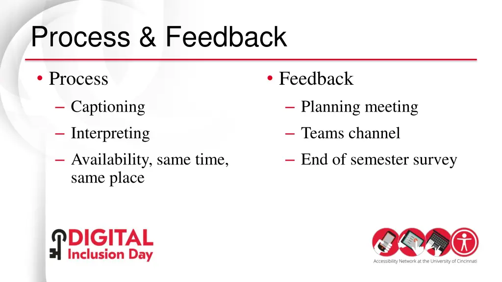 process feedback