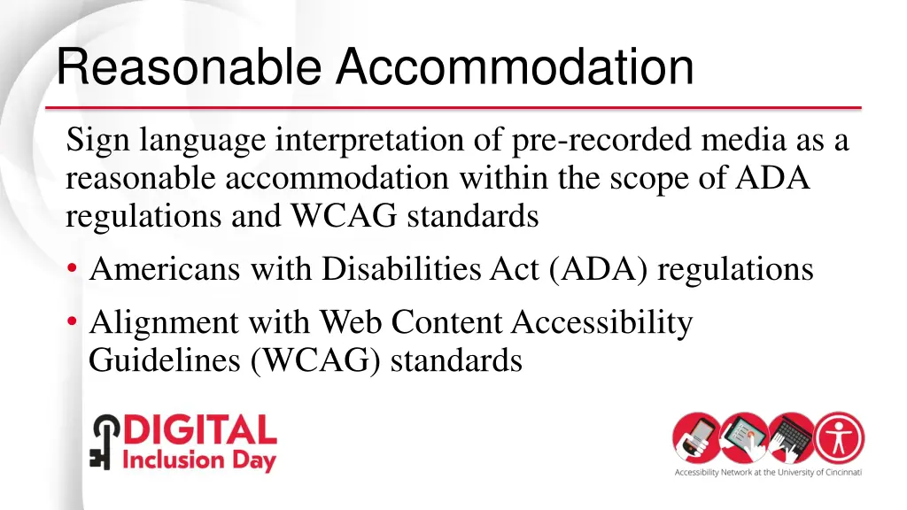 reasonable accommodation