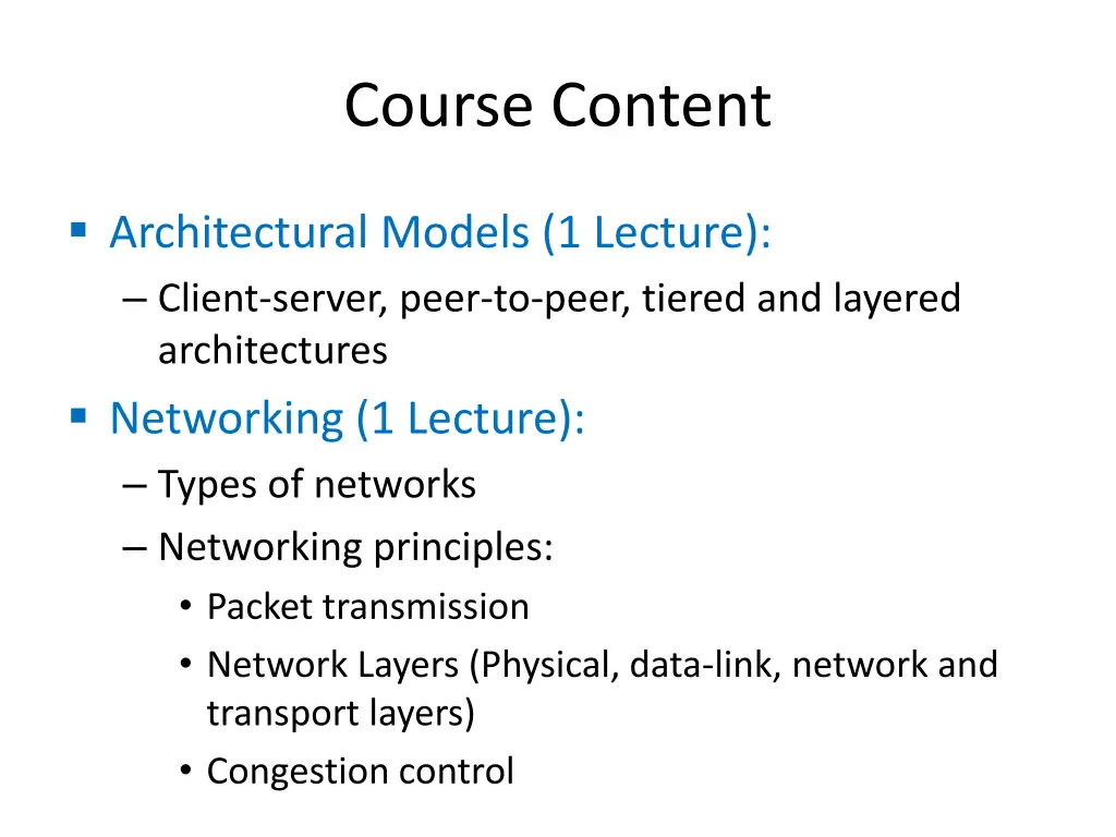 course content 1