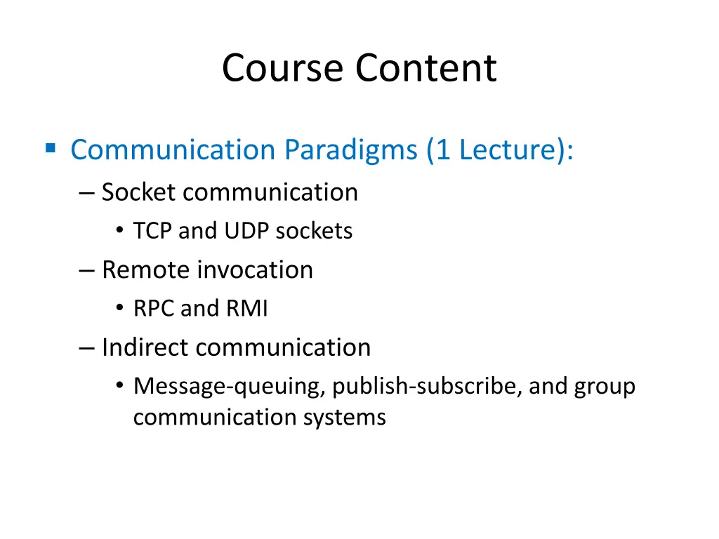 course content 2